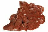 Sparkly, Red Quartz Crystal Cluster - Morocco #173912-1